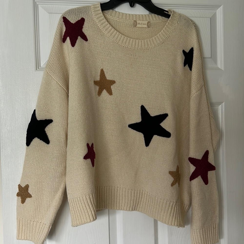 Altar’d State Star Patchwork Sweater